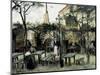 Terrace of the Café "La Guinguuette"-Vincent van Gogh-Mounted Art Print