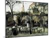 Terrace of the Café "La Guinguuette"-Vincent van Gogh-Mounted Art Print