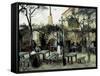 Terrace of the Café "La Guinguuette"-Vincent van Gogh-Framed Stretched Canvas