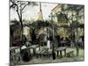 Terrace of the Café "La Guinguuette"-Vincent van Gogh-Mounted Art Print