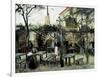 Terrace of the Café "La Guinguuette"-Vincent van Gogh-Framed Art Print