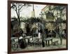 Terrace of the Café "La Guinguuette"-Vincent van Gogh-Framed Art Print