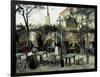 Terrace of the Café "La Guinguuette"-Vincent van Gogh-Framed Art Print