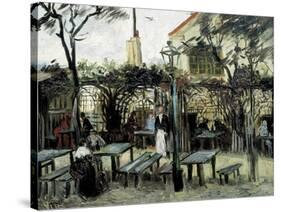 Terrace of the Café "La Guinguuette"-Vincent van Gogh-Stretched Canvas