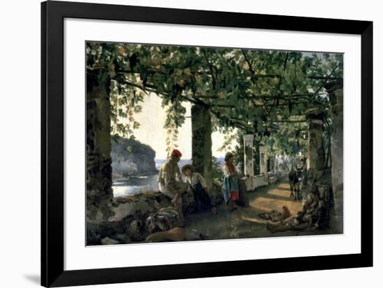 Terrace of the Seashore, 1828-Silvester Shchedrin-Framed Art Print