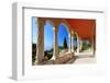 Terrace of Villa Hanbury at Hanbury Botanic Gardens near Ventimiglia, Province of Imperia, Italy-null-Framed Art Print