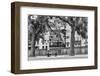 Terrace on the Moselle, river, man, bank, Metz, Département Moselle, region Alsace-Champagne-Ardenn-Klaus Neuner-Framed Photographic Print