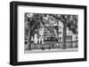 Terrace on the Moselle, river, man, bank, Metz, Département Moselle, region Alsace-Champagne-Ardenn-Klaus Neuner-Framed Photographic Print