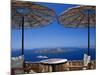 Terrace Overlooking the Caldera, Santorini, Cyclades, Greek Islands, Greece, Europe-Sakis Papadopoulos-Mounted Photographic Print
