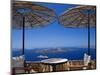 Terrace Overlooking the Caldera, Santorini, Cyclades, Greek Islands, Greece, Europe-Sakis Papadopoulos-Mounted Photographic Print