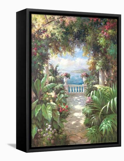 Terrace Retreat-James Reed-Framed Stretched Canvas