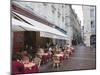 Terrace Seating at Restaurant in Place Saint-Pierre, Bordeaux, Gironde, France, Europe-Hazel Stuart-Mounted Photographic Print