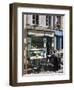 Terrace Tables Outside the Many Cafes and Restaurants on Rue De Lille in Old Quarter of Boulogne-Hazel Stuart-Framed Photographic Print