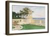 Terrace, Vizcaya, 1917-John Singer Sargent-Framed Giclee Print