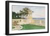 Terrace, Vizcaya, 1917-John Singer Sargent-Framed Giclee Print