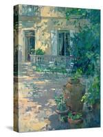 Terrace with Urns-Susan Ryder-Stretched Canvas