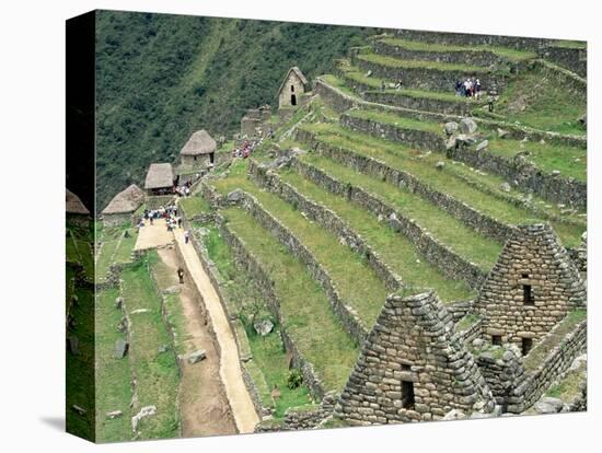 Terraced Fields at Machu Picchu-Dave G. Houser-Stretched Canvas