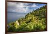 Terraced Hillside at the Coast, Portofino, Italy-George Oze-Framed Photographic Print