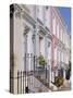 Terraced Houses and Wrought Iron Railings, Kensington, London, England, UK-Mark Mawson-Stretched Canvas