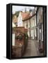 Terraced Houses in Chapel Street, Robin Hood's Bay, England-Pearl Bucknall-Framed Stretched Canvas