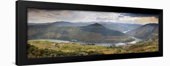 Terraced Vineyards Along the Douro River and Pinhao. Alto Douro-Mauricio Abreu-Framed Photographic Print