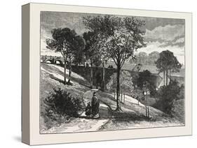 Terraces in Beaumont Park, Huddersfield, Uk, 1883-null-Stretched Canvas