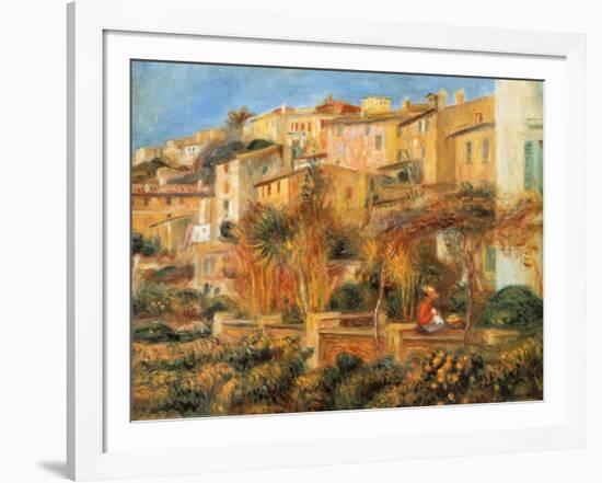 Terraces in Cagnes, c.1905-Pierre-Auguste Renoir-Framed Art Print