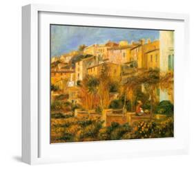 Terraces in Cagnes, c.1905-Pierre-Auguste Renoir-Framed Art Print