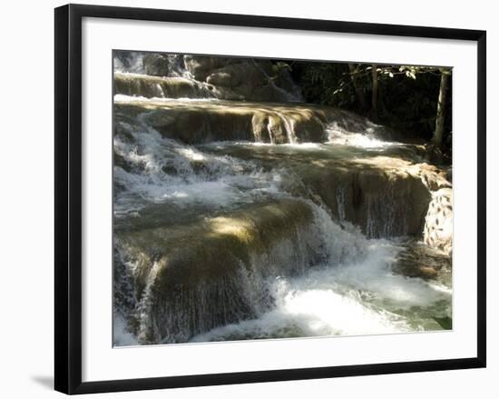 Terraces of Calcite Travertine Forming the Dunn's River Falls, Near Ocho Rios, North Coast, Jamaica-null-Framed Photographic Print