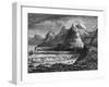 Terraces of the Fraser River, British Columbia, Canada, 19th Century-Bellel-Framed Giclee Print