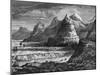 Terraces of the Fraser River, British Columbia, Canada, 19th Century-Bellel-Mounted Giclee Print