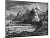 Terraces of the Fraser River, British Columbia, Canada, 19th Century-Bellel-Mounted Giclee Print