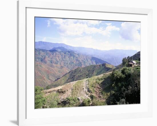 Terraces on Slopes of Mountain Interior at 1800M Altitude, Bois d'Avril, Haiti, West Indies-Lousie Murray-Framed Photographic Print