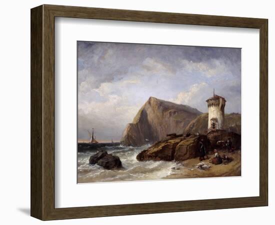 Terracina Tower, 1854-Clarkson Stanfield-Framed Giclee Print