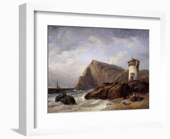 Terracina Tower, 1854-Clarkson Stanfield-Framed Giclee Print