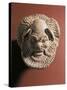 Terracotta Antefix Depicting Satyr, from Gela, Sicily, Italy-null-Stretched Canvas