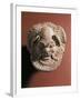 Terracotta Antefix Depicting Satyr, from Gela, Sicily, Italy-null-Framed Giclee Print