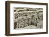 Terracotta Army, Guarded the First Emperor of China, Qin Shi Huangdi's Tomb-Jean-Pierre De Mann-Framed Photographic Print