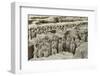 Terracotta Army, Guarded the First Emperor of China, Qin Shi Huangdi's Tomb-Jean-Pierre De Mann-Framed Photographic Print