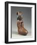 Terracotta Bottle in Form of Woman Suckling Her Baby-null-Framed Giclee Print