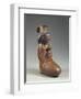 Terracotta Bottle in Form of Woman Suckling Her Baby-null-Framed Giclee Print