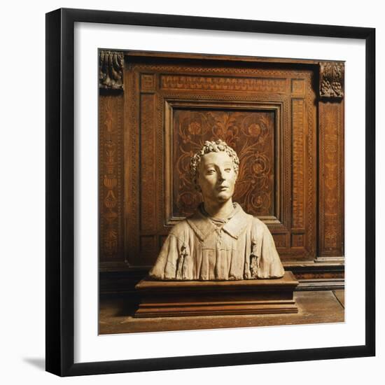 Terracotta Bust-Donatello-Framed Giclee Print