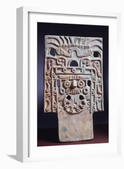 Terracotta Depicting the Rain God Tlaloc, Artifact Originating from Teotihuacan-null-Framed Giclee Print