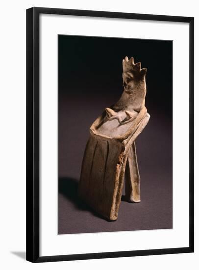 Terracotta Female Figure from Boeotia-null-Framed Giclee Print