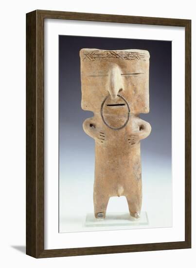 Terracotta Female Figurine Originating from Quimbaya-null-Framed Giclee Print