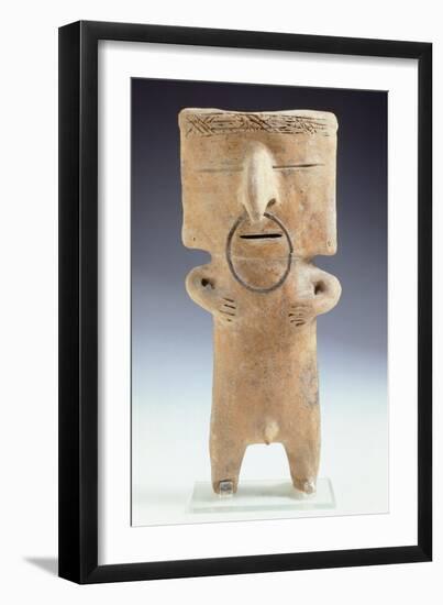 Terracotta Female Figurine Originating from Quimbaya-null-Framed Giclee Print