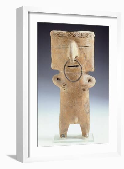 Terracotta Female Figurine Originating from Quimbaya-null-Framed Giclee Print