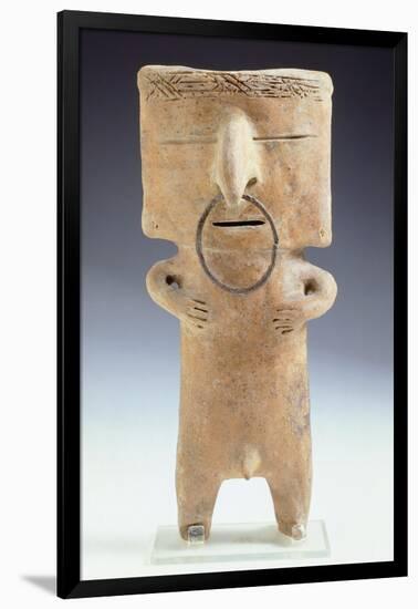Terracotta Female Figurine Originating from Quimbaya-null-Framed Giclee Print