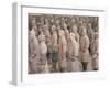 Terracotta Figures from 2000 Year Old Army of Terracotta Warriors, Xian, Shaanxi Province, China-Gavin Hellier-Framed Photographic Print