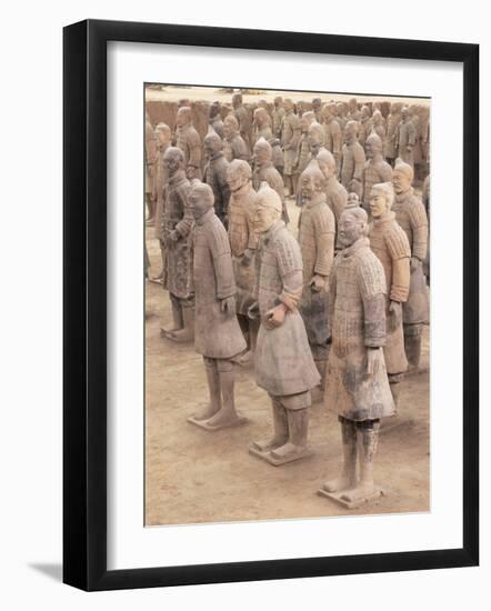 Terracotta Figures from 2000 Year Old Army of Terracotta Warriors, Xian, Shaanxi Province, China-Gavin Hellier-Framed Photographic Print